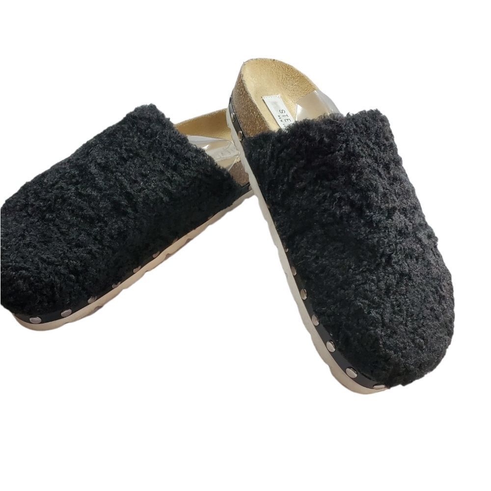 STEVEN NEW YORK faux fur clogs 6.5